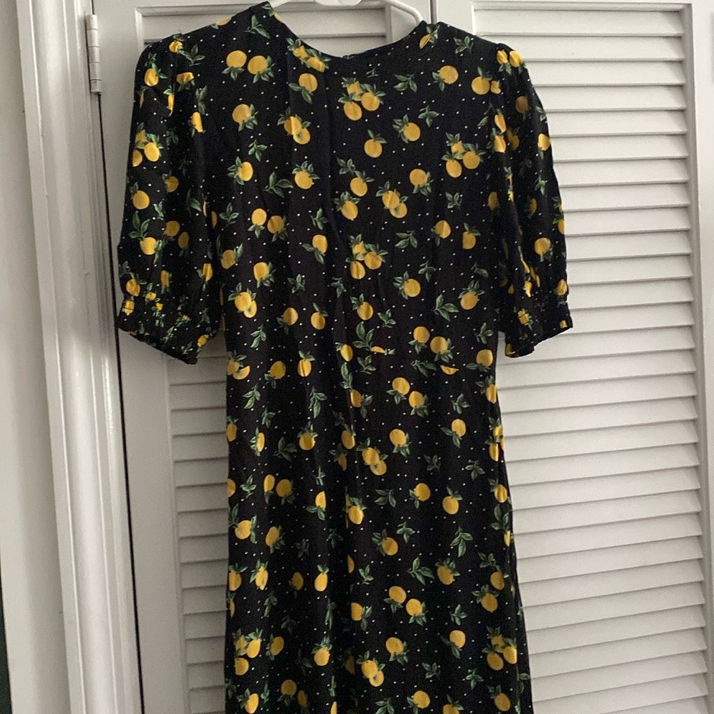ANYDAY 🍊 orange print dress, sz 8
